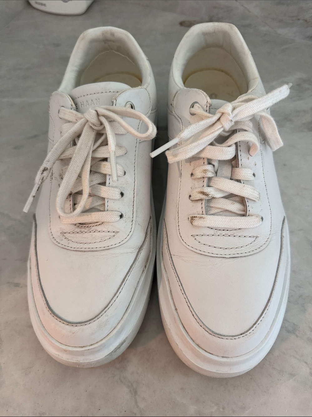 Cole Haan Grand  Leather Lace-Up Sneakers